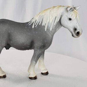 Schleich Percheron Stallion Dapple Grey Horse #13623